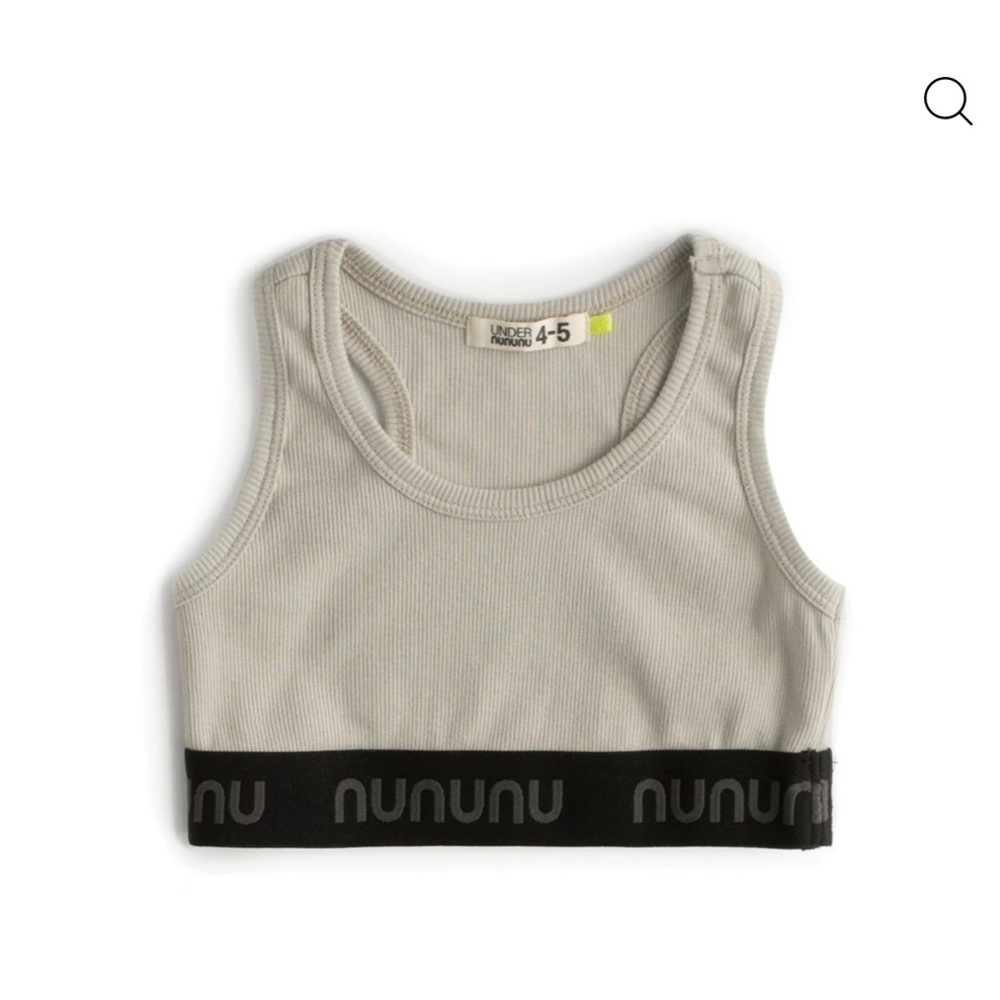 nununu Gray and Black Kids Tank Top